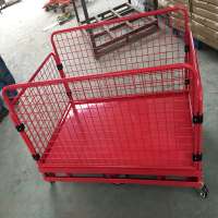 European Wire Storage Cage Low Trolley