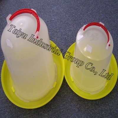 hot sale plastic poultry chicken drinker with hole feeder